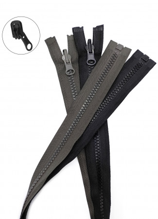 Молния трактор Т5 1 замок у/з бегунок перекидной LOGO 75см в Нижнем Новгороде