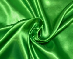 Атлас Сатин 100% п/эстер 100гр/м погон гладь (Зелень трава 6153)